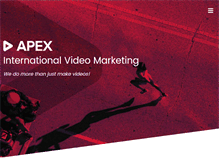 Tablet Screenshot of apexvideomarketing.com